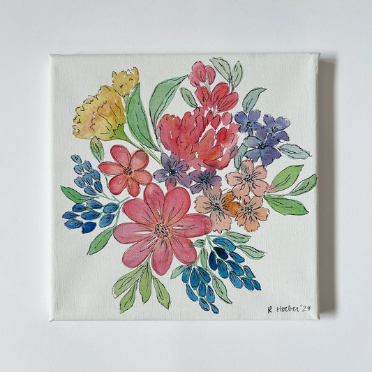 FLORAL CANVAS #1 - Rachel Hoeber Art & Design