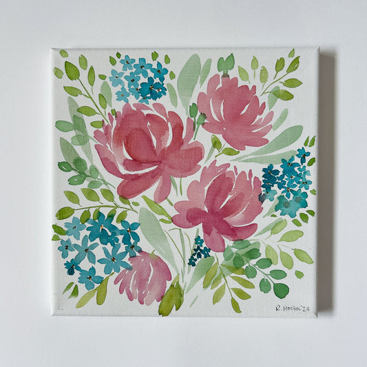 FLORAL CANVAS #2 - Rachel Hoeber Art & Design