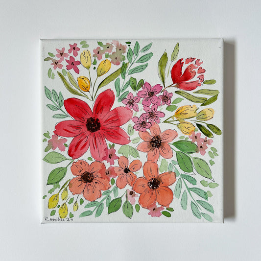 FLORAL CANVAS #3 - Rachel Hoeber Art & Design