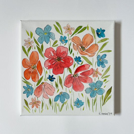 FLORAL CANVAS #5 - Rachel Hoeber Art & Design