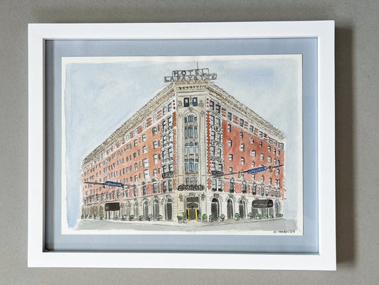 HOTEL LAFAYETTE - FRAMED ORIGINAL - Rachel Hoeber Art & Design